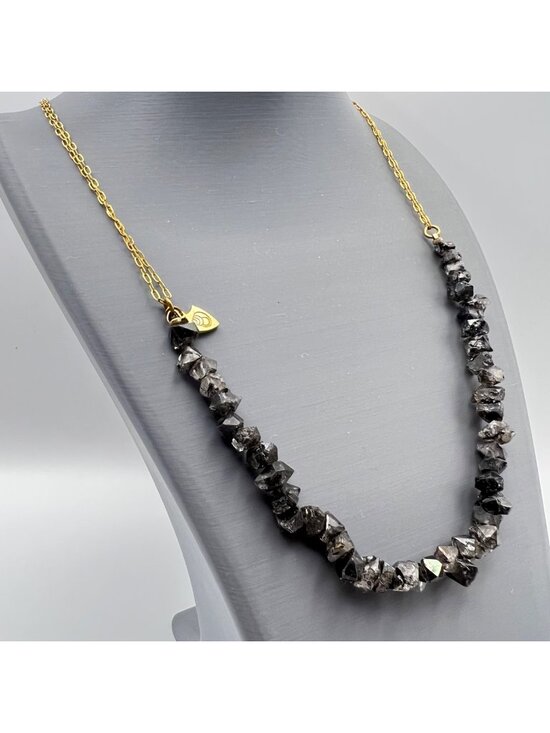 Cynthia Rybakoff Jewelry - Cynthia Rybakoff Necklace Gold Tone Chain CR NYC Natural Quartz Statement